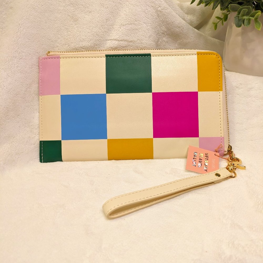 🌸 ban.do Getaway Travel Wallet for Passport, Phone, Boarding Pass Dance Floor